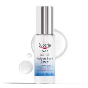 Eucerin Face Immersive Hydration Moisture Boost Face Serum, 1 Fl Oz Bottle  Ultra-Lightweight, Hyaluronic Acid Serum
